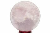 Polished Rose Quartz Sphere - Madagascar #210236-1